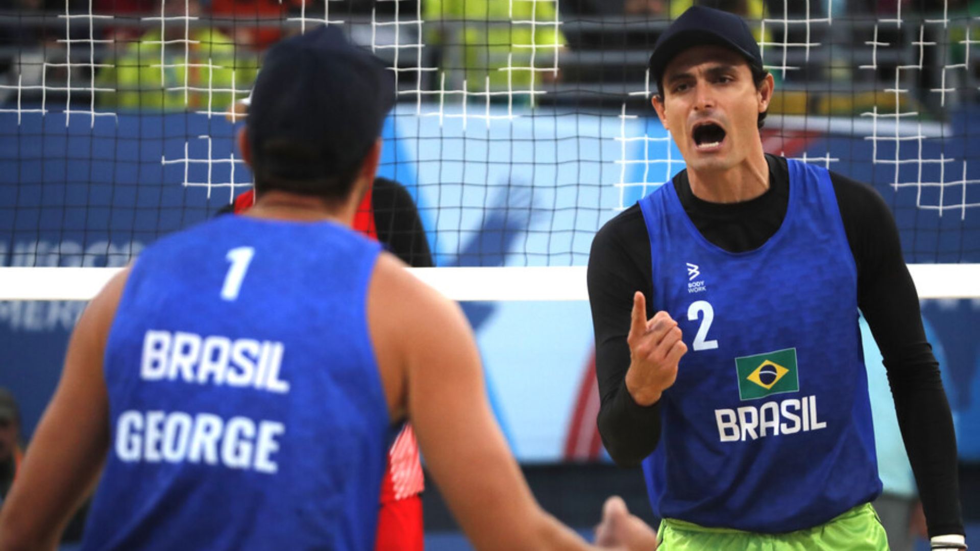 Brasil también celebró en varones en vóleibol playa