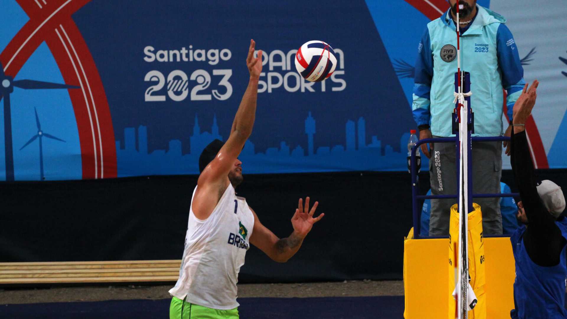 Santiago 2023: George y André partieron con todo en el vóleibol playa