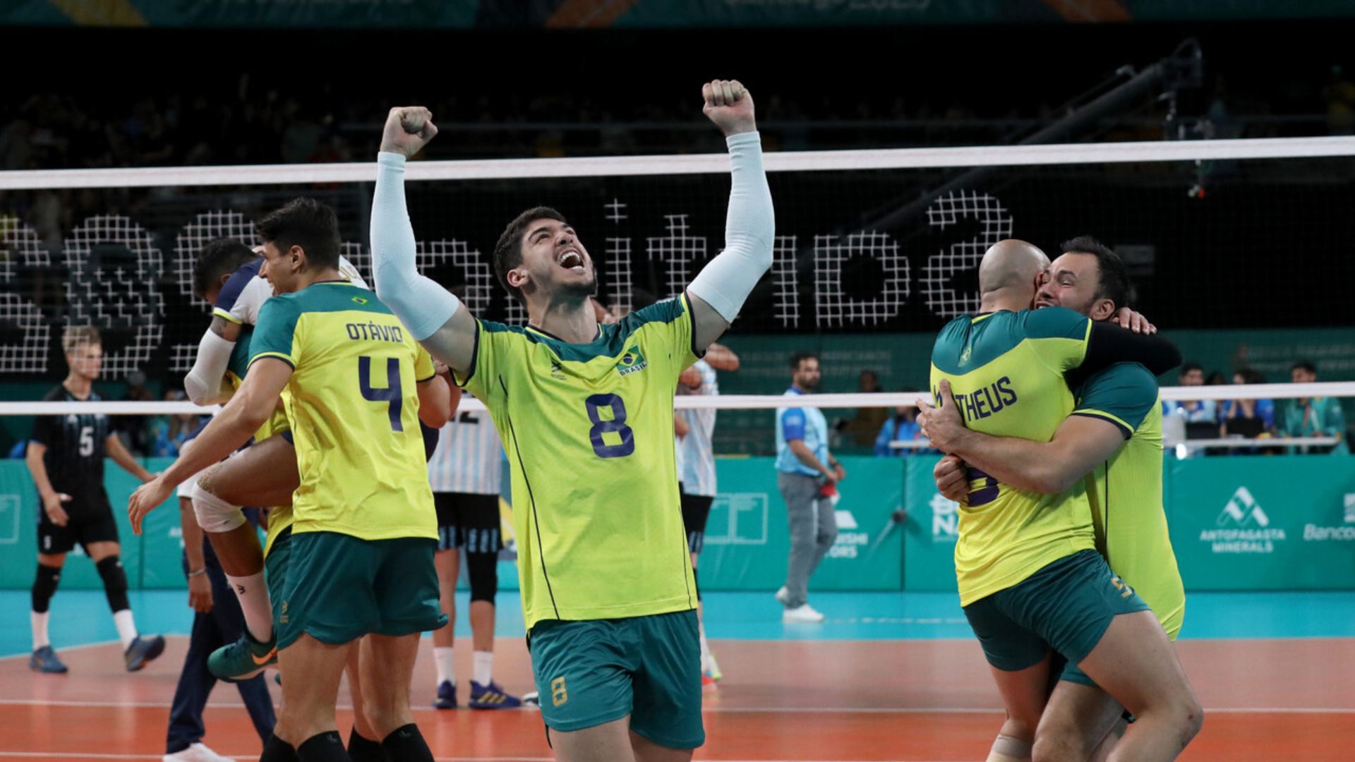 Brazil Dominated Argentina and Clinched Gold in Male's Volleyball