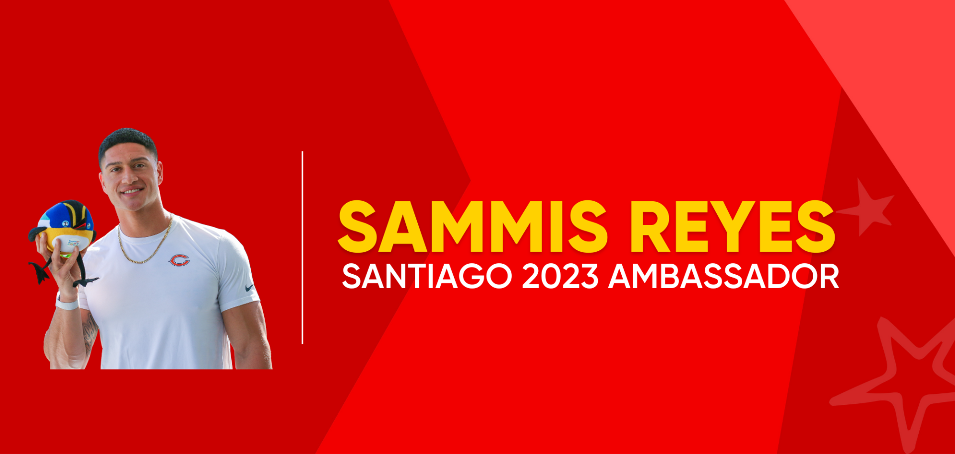 Sammis Reyes joins the ambassadors team. (Picture from: Santiago 2023).