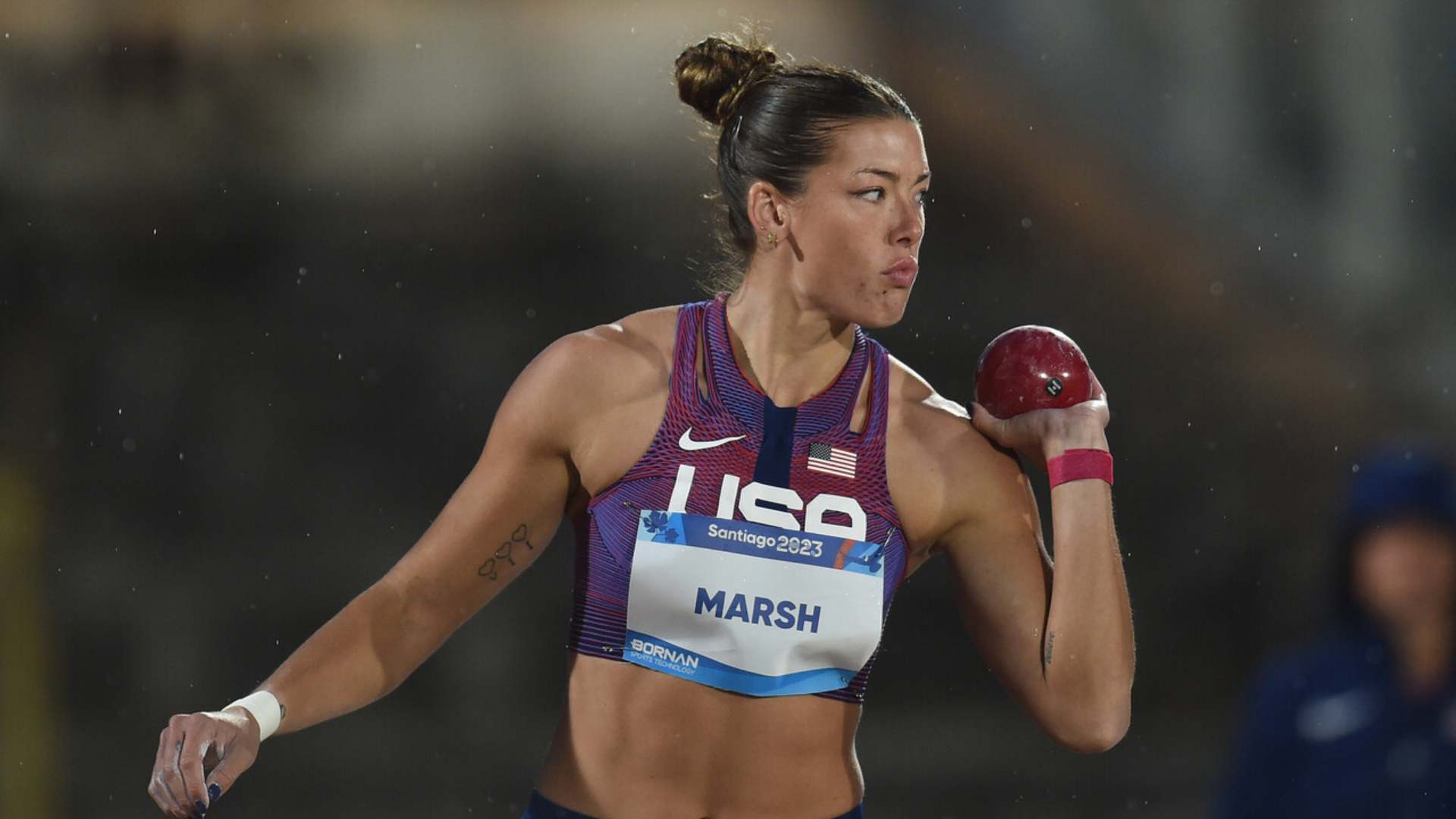 The United States takes the lead in the heptathlon at Santiago 2023