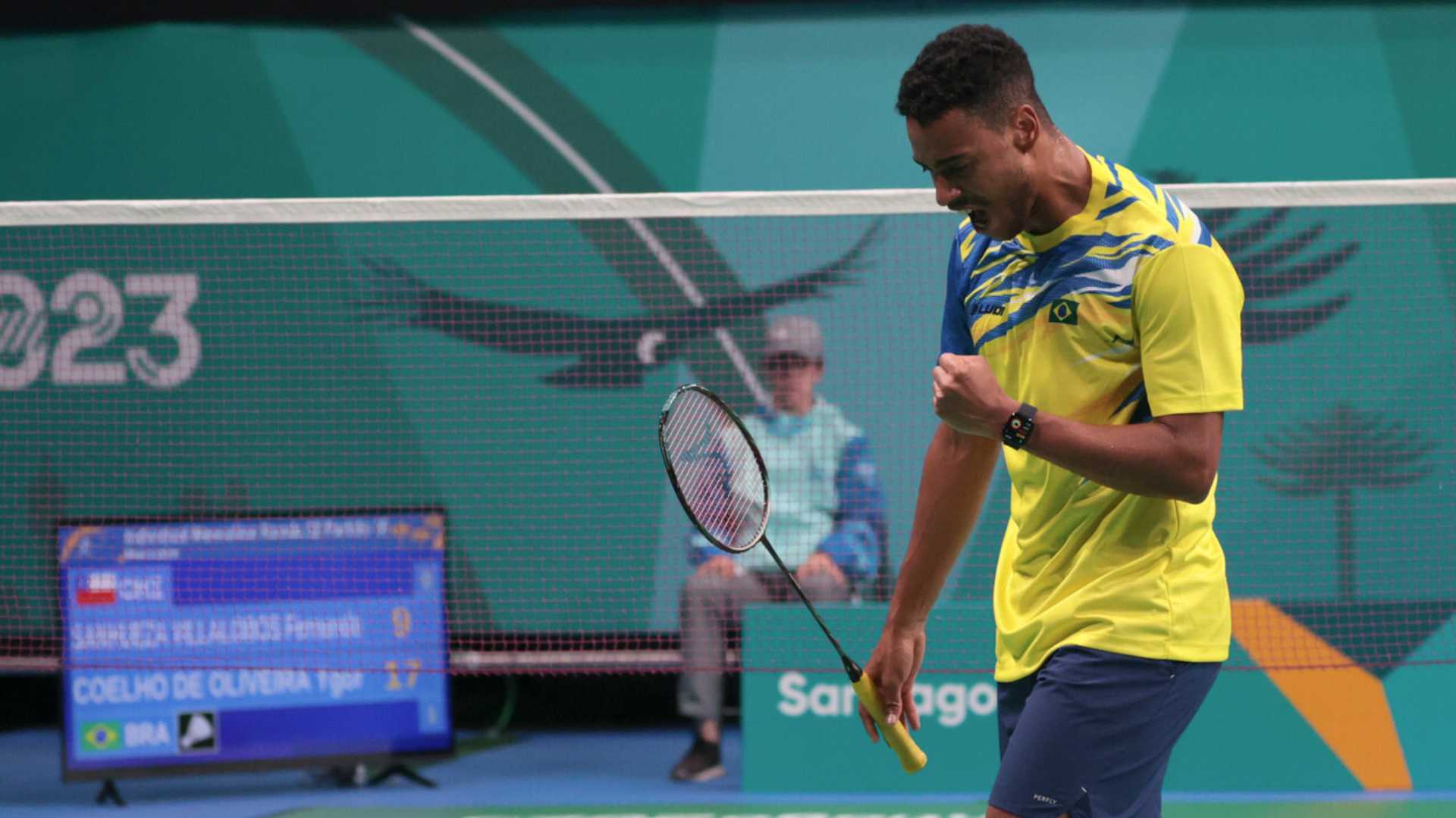 Brazil Takes Early Lead in Men's Badminton Singles at Santiago 2023