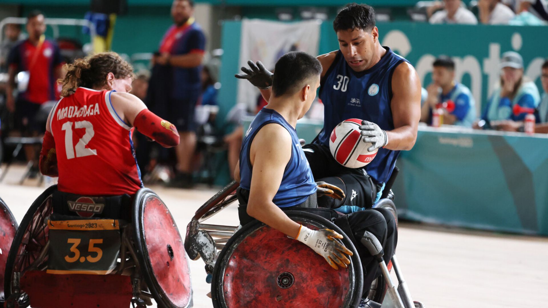 Contundente victoria de Argentina sobre Chile en Rugby en silla de ruedas