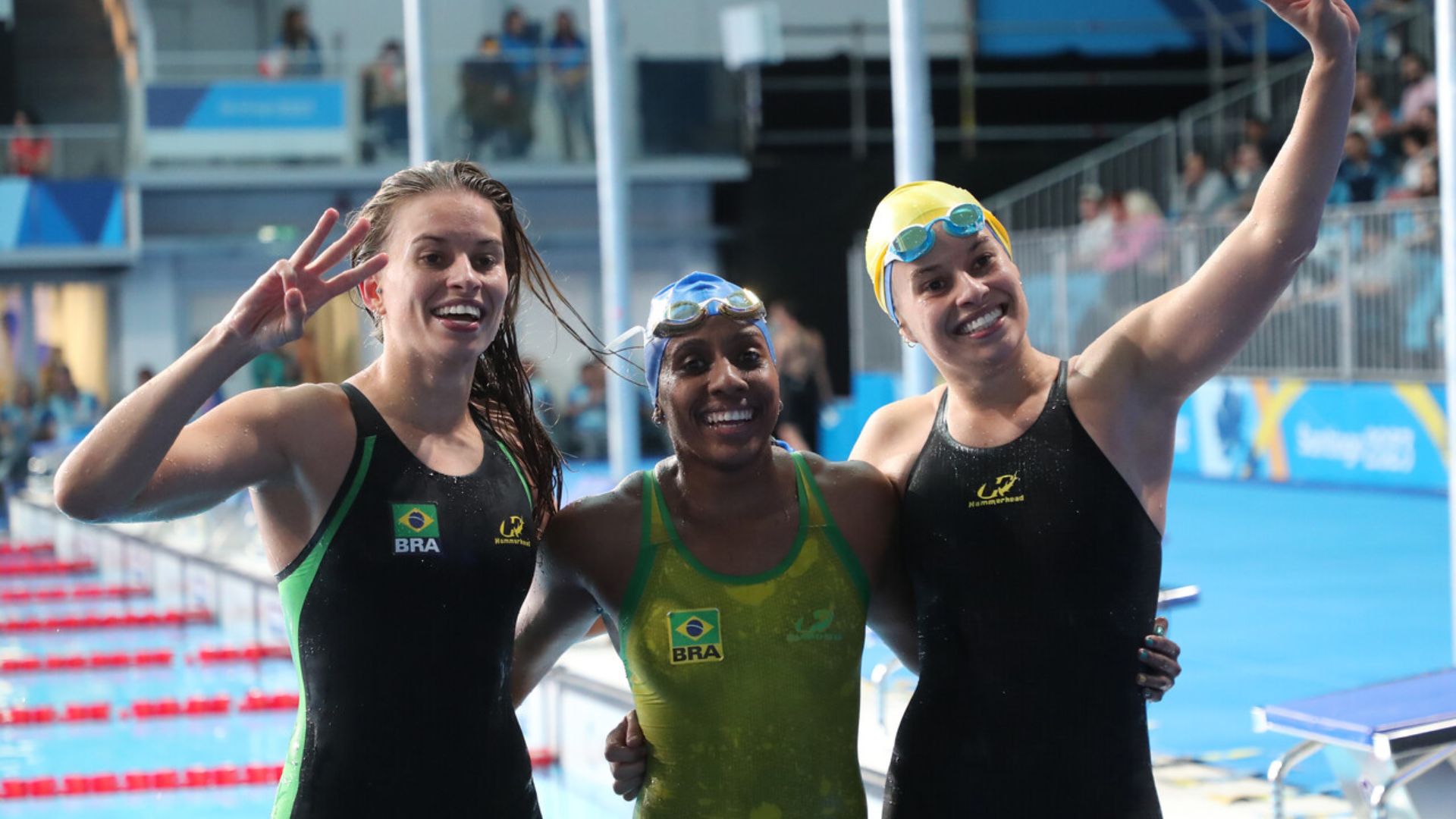 Para Natación: Brasil arrasó en los 200 metros libre S14 de Santiago 2023