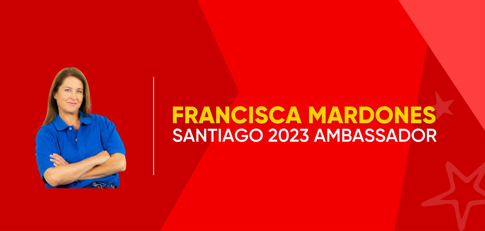 Francisca Mardones joins the ambassadors team. (Picture from: Santiago 2023).