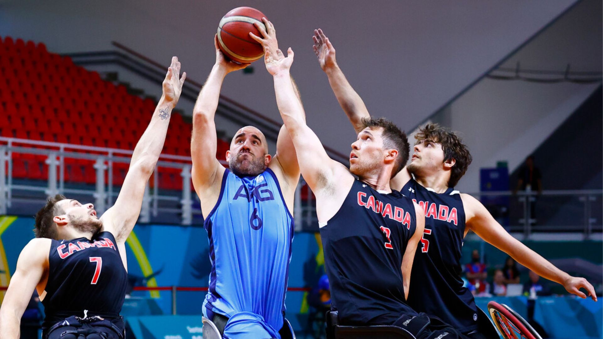 Baloncesto en silla de ruedas: sufrido triunfo de Canadá sobre Argentina