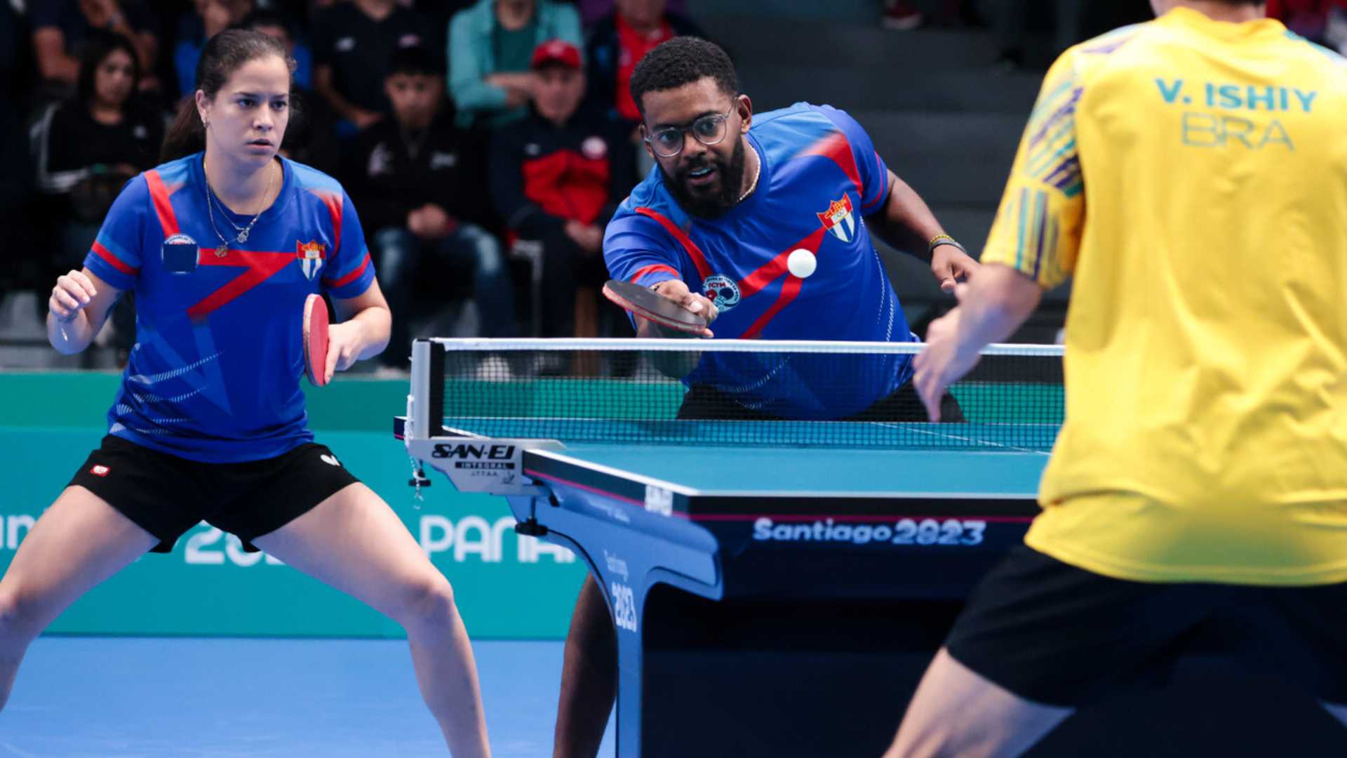 Cuba surprises and defeats Brazil for gold in mixed doubles table tennis