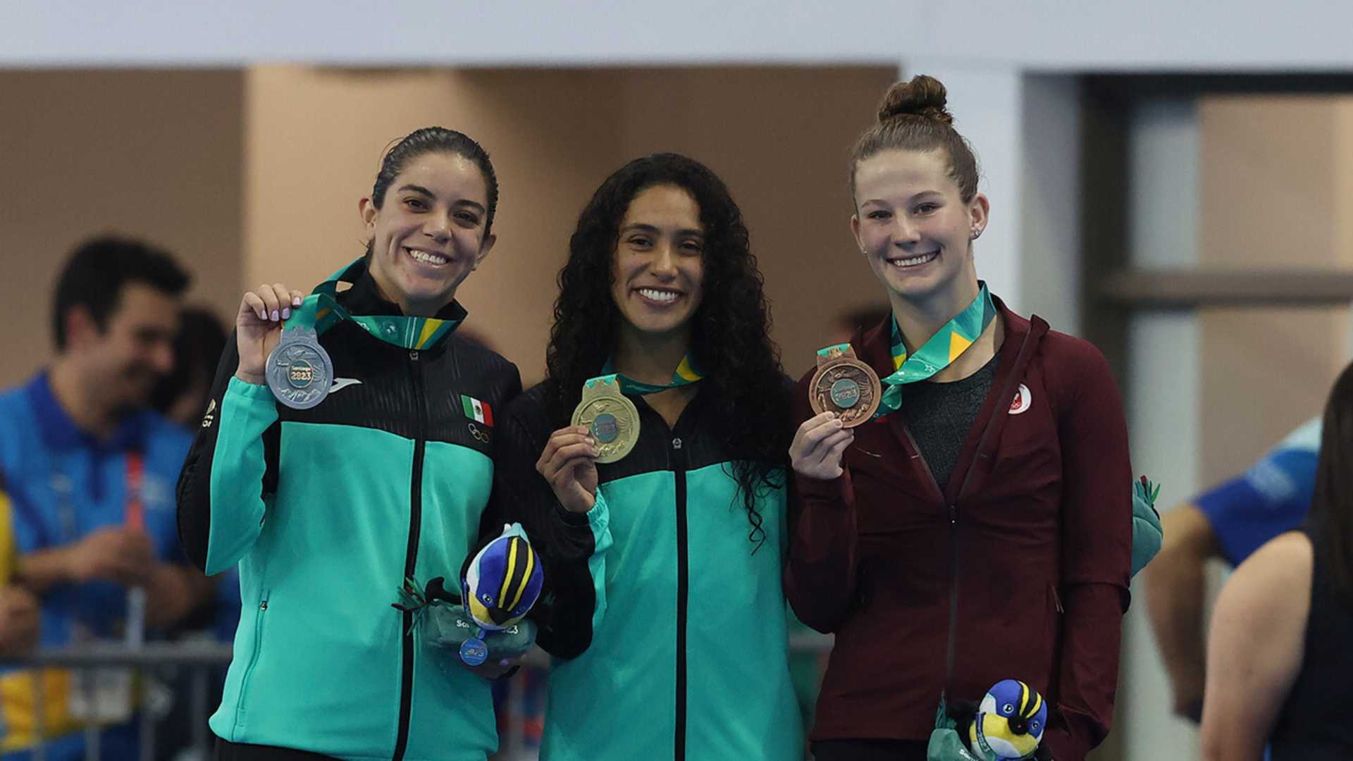 Mexico takes gold and silver in female’s 10-meter diving