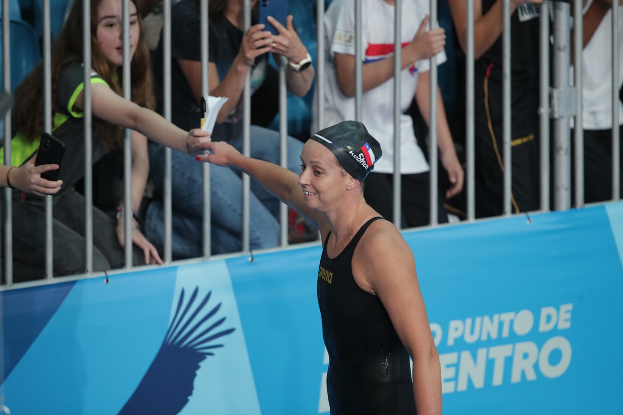Kristel Köbrich is back to the national pools. (Picture: Santiago 2023 vía Photosport).