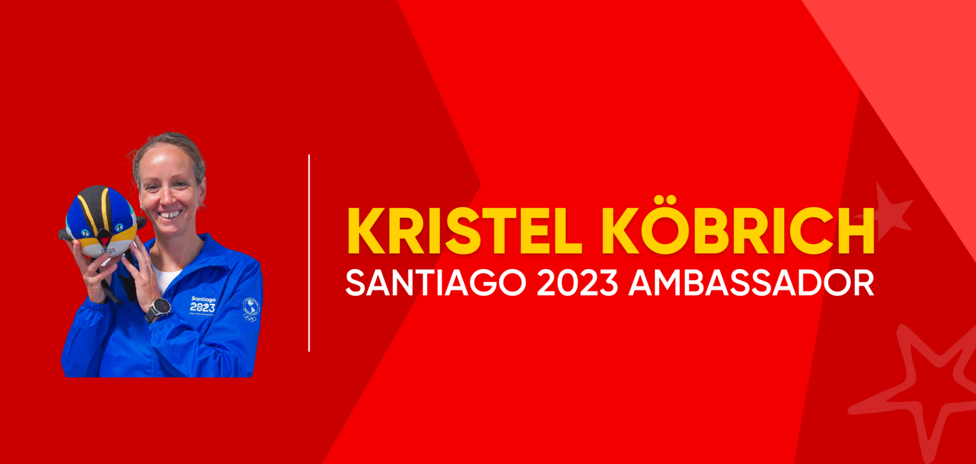 Kristel Köbrich joins the ambassadors team. (Picture from: Santiago 2023).