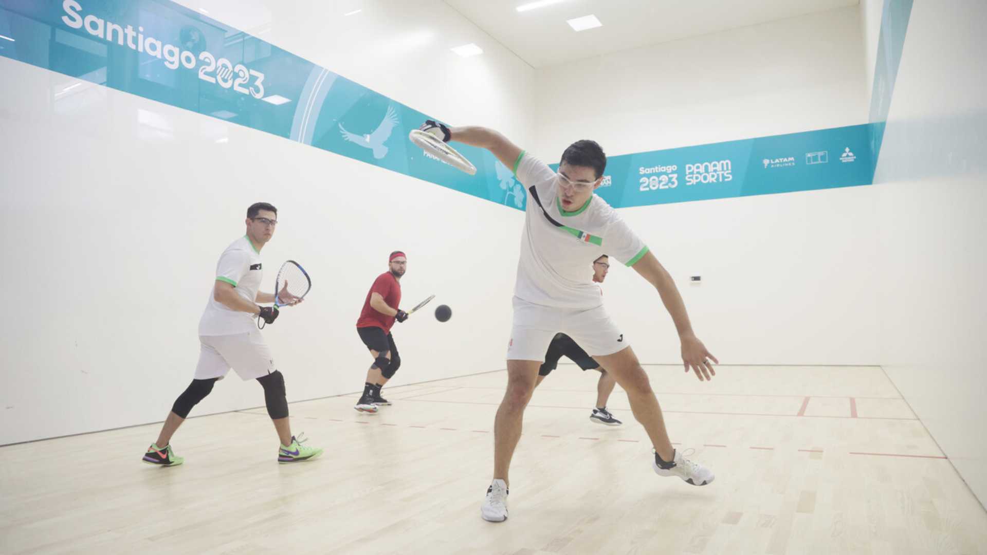Gold for Mexico in male doubles racquetball