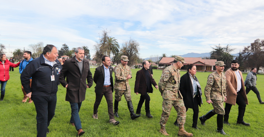 National Defense and Sports Minister value the progress after visiting the equestrian Venue in Quillota. (Picture: Santiago 2023).