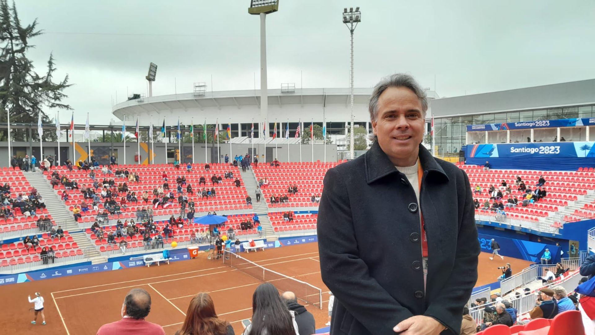 Fernando González, legend of the chilean tennis and Santiago 2023 ambassador. (Picture: Vicente Vázquez).