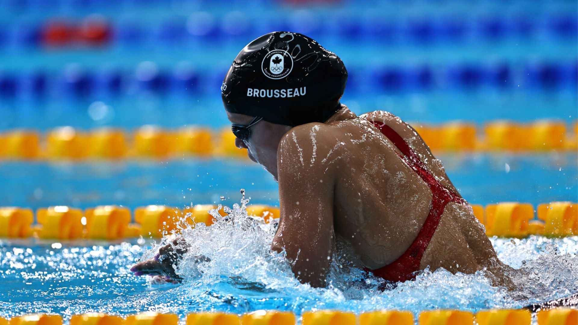 Julie Brousseau won her second gold medal in swimming at Santiago 2023