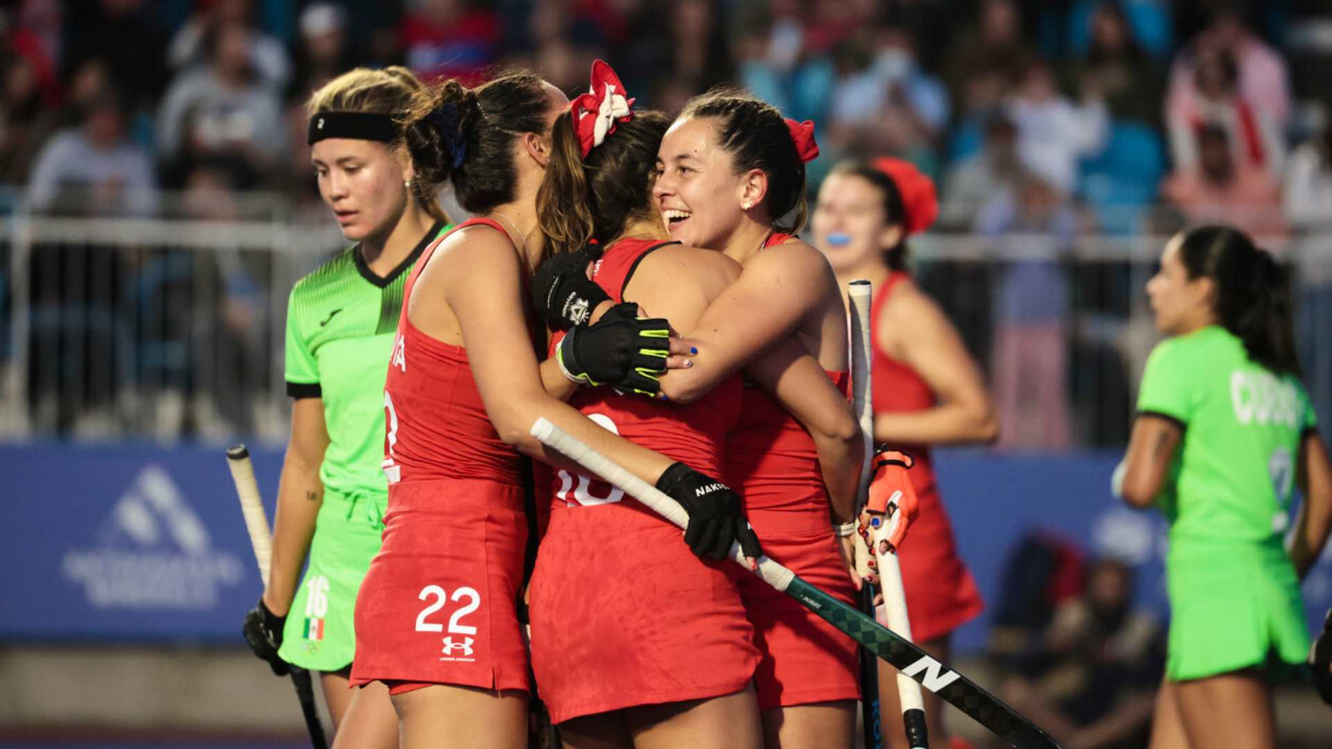 Chile impuso su jerarquía y goleó a México en el hockey césped femenino