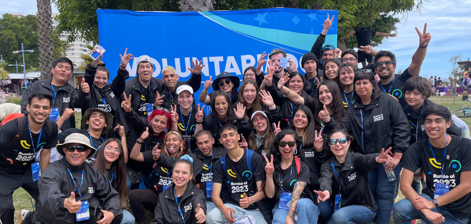 Volunteers of Santiago 2023. (Picture: Santiago 2023).