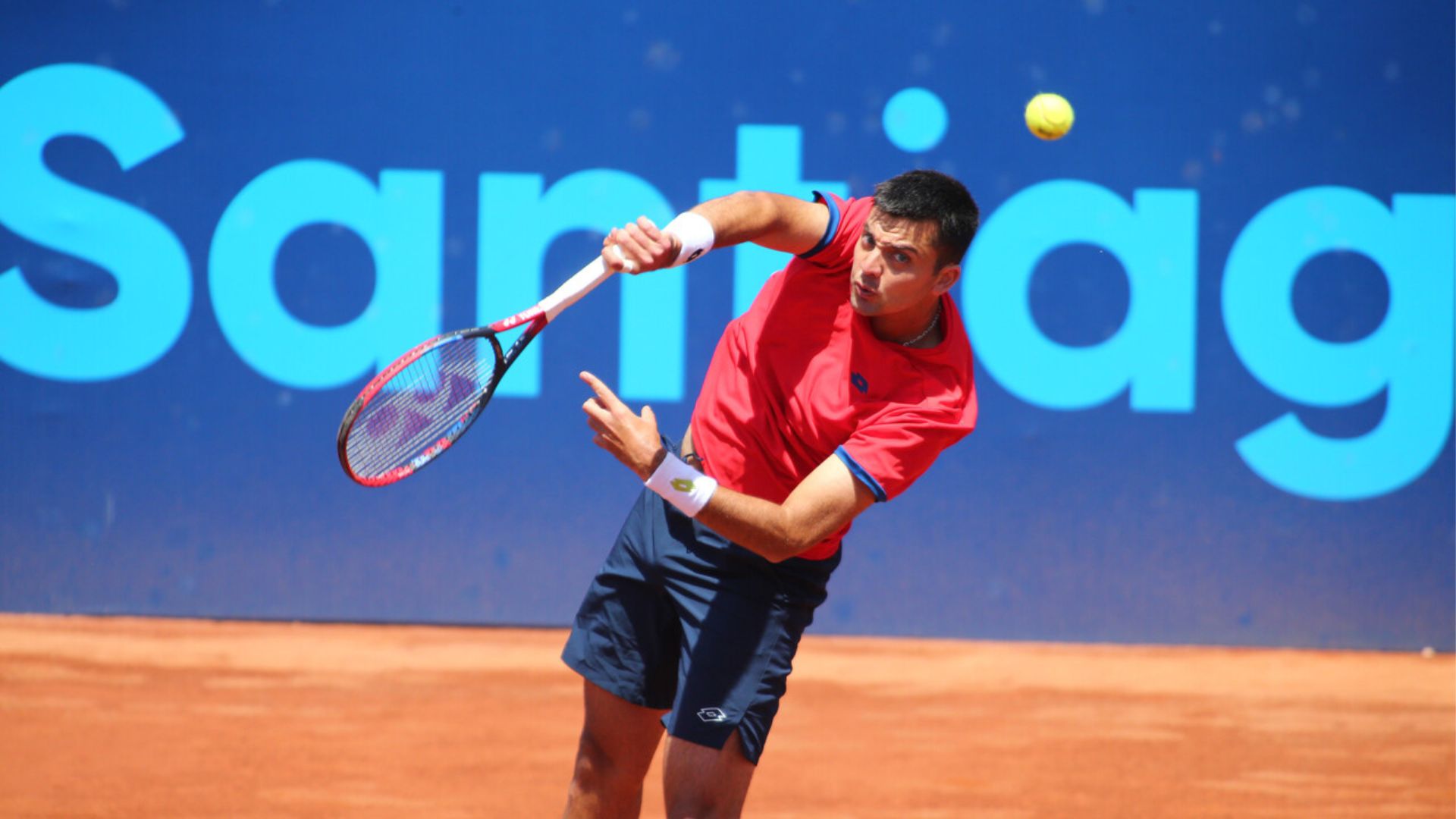 Male’s tennis: Chilean Tomás Barrios struggles to secure victory