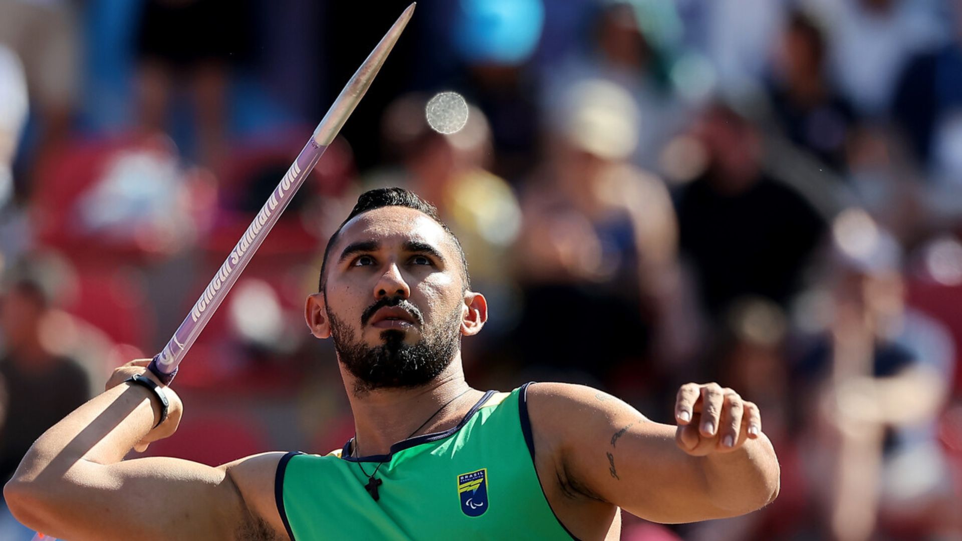 Cicero Lins Breaks His Own Record to Secure Gold in F57 Javelin Throw