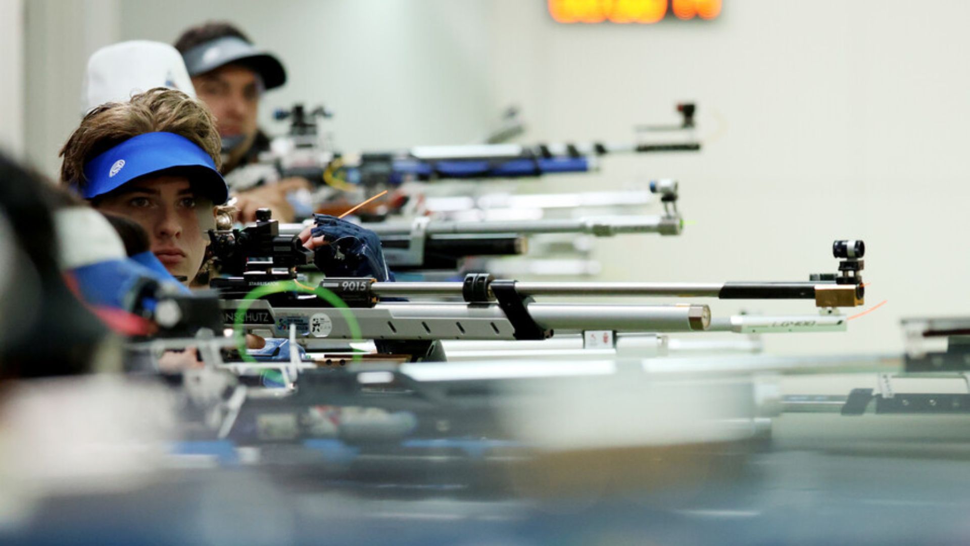 The United States won the gold in the air rifle mixed team