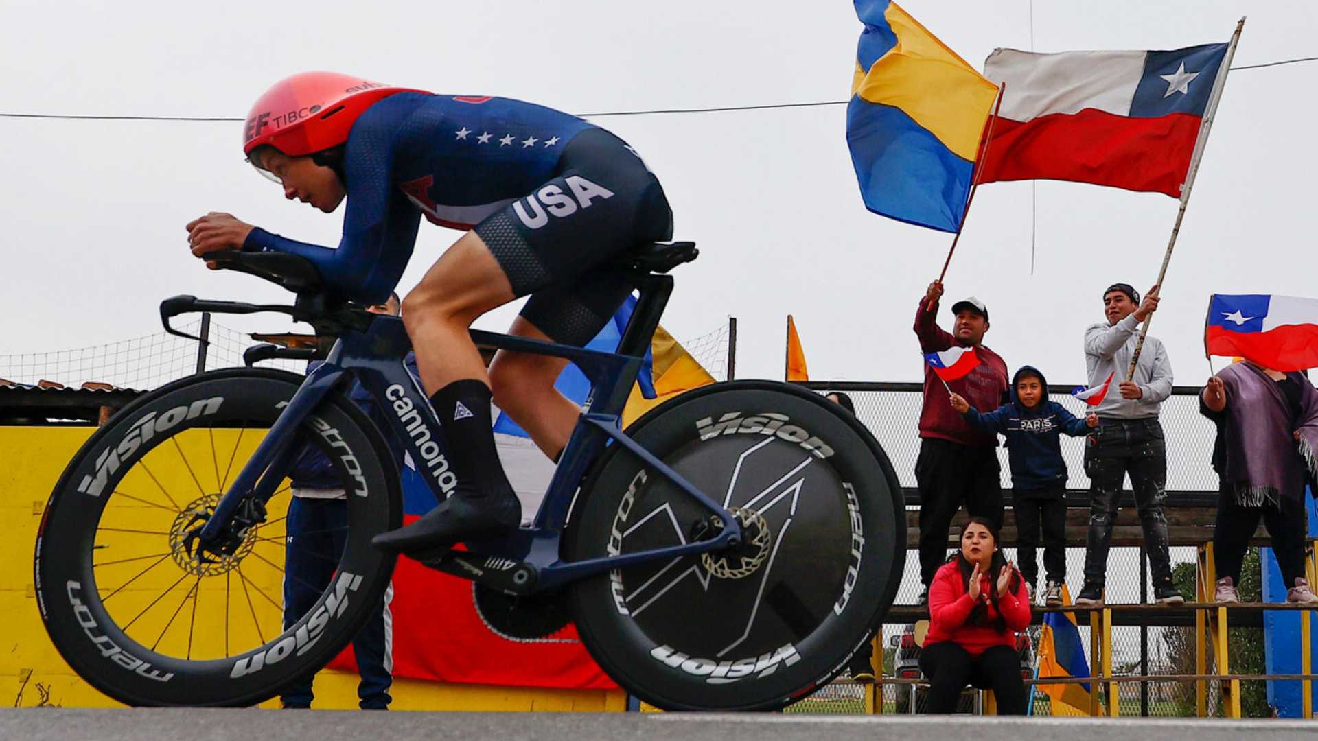 United States won the female's individual time trial, and Chile took the bronze