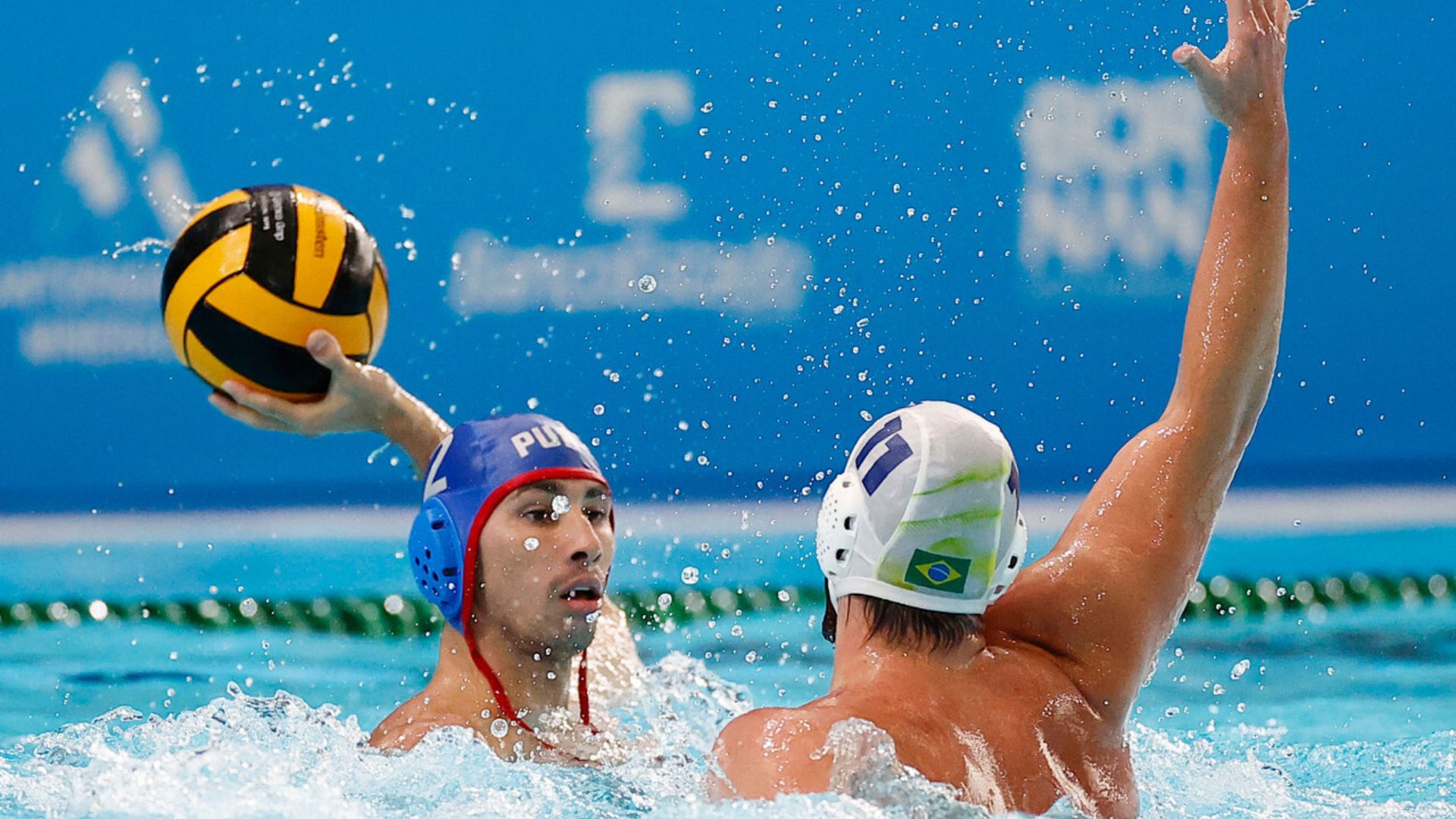 Brazil dominates Puerto Rico in male Water Polo