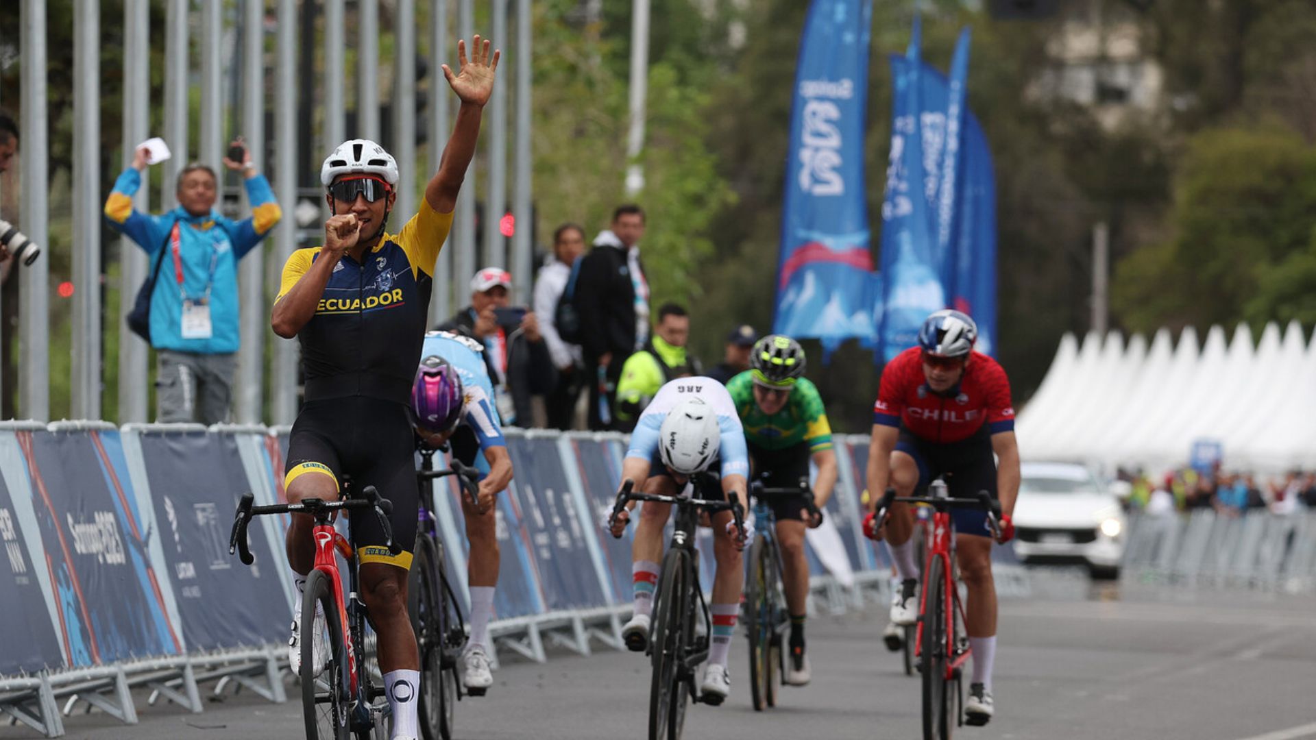 Ecuador ganó el oro en ciclismo ruta