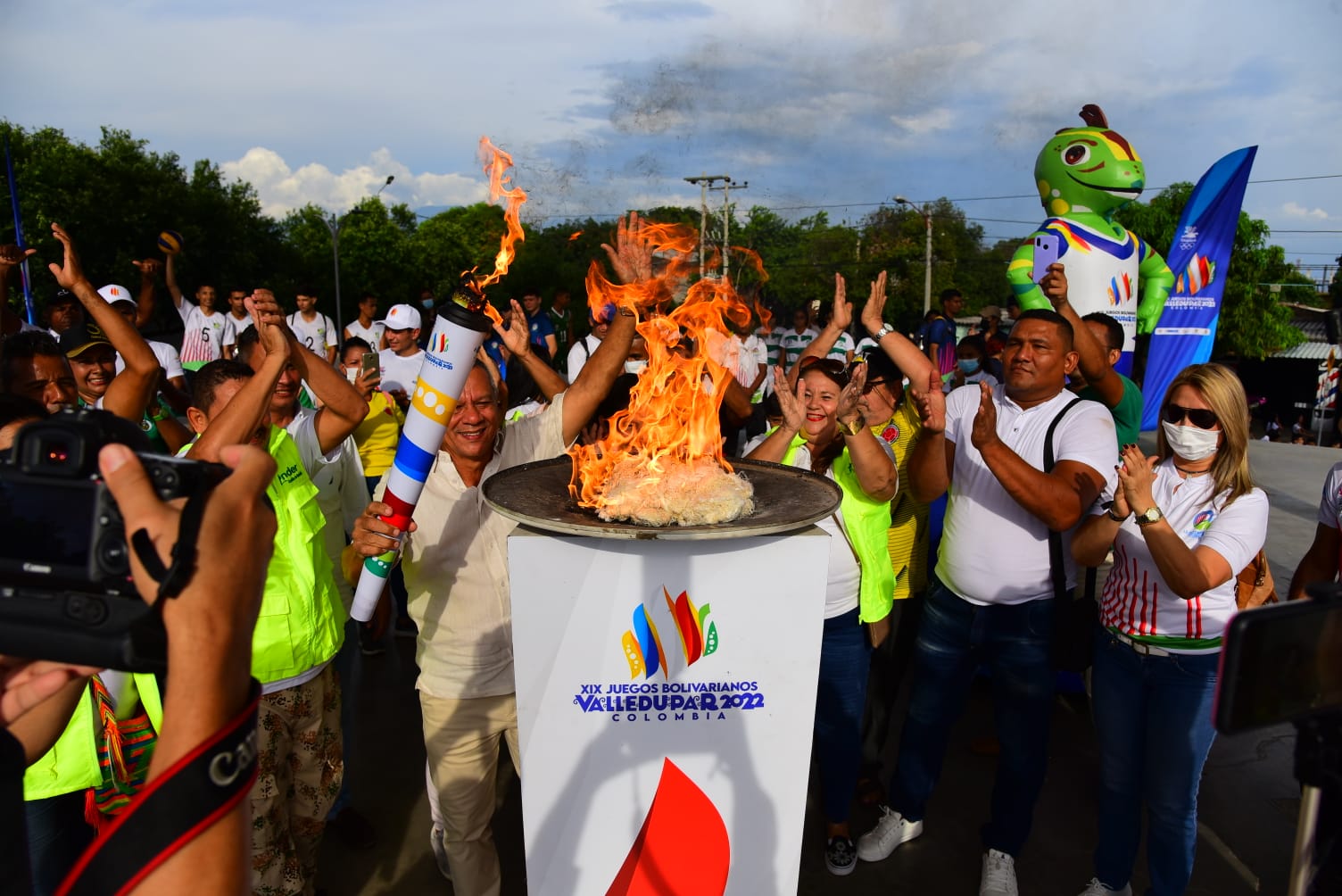Encendido de antorcha en Valledupar, Juegos Bolivarianos