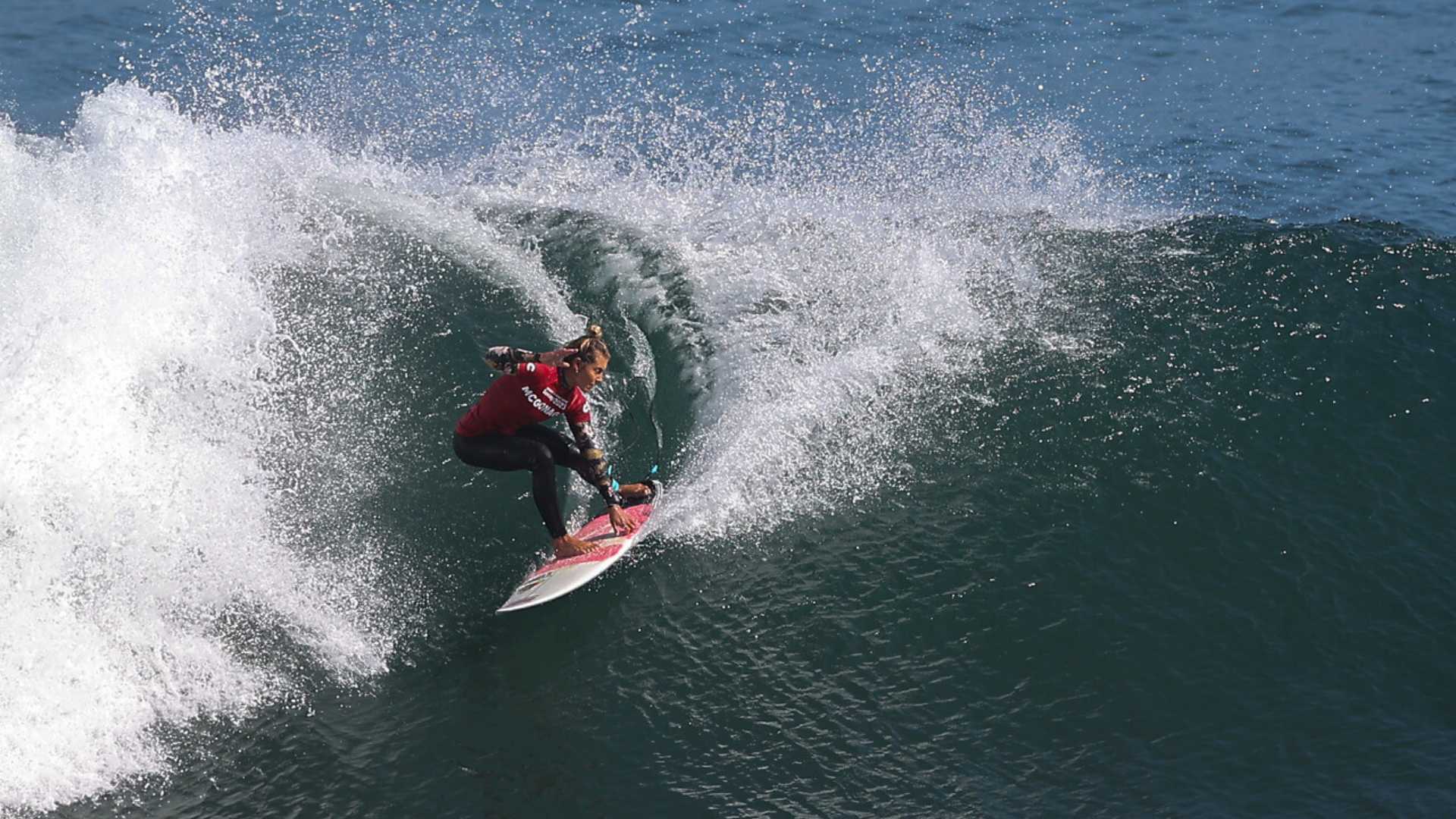 The Pan American surfing competition kicked off with longboard qualifications