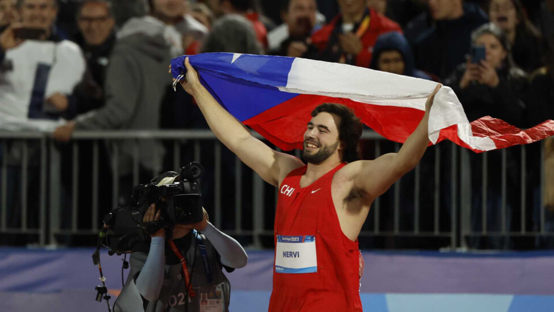Lucas Nervi secures Chile's first gold in athletics