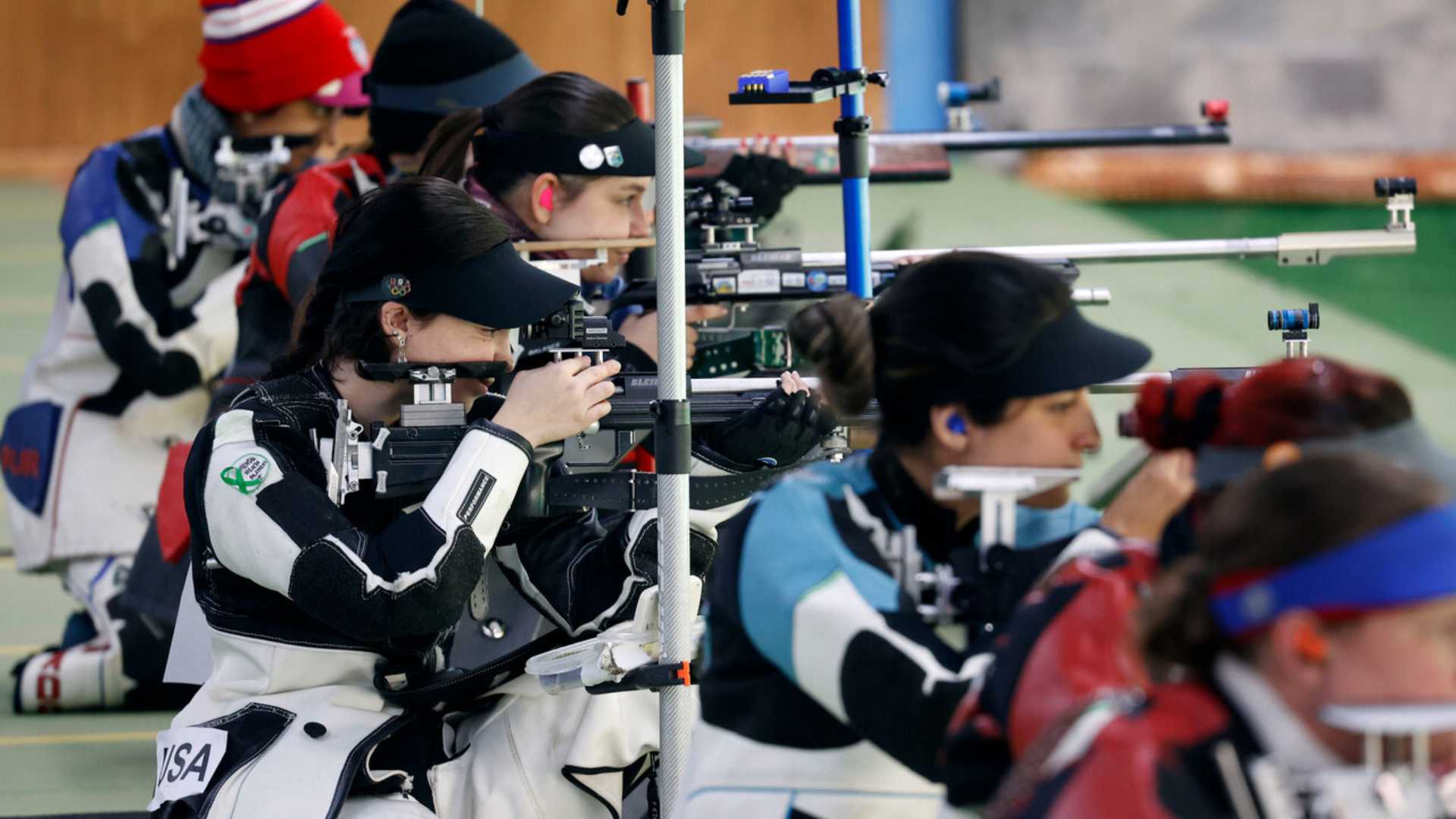 The United States takes gold and silver in female’s 3 x 20 rifle shooting