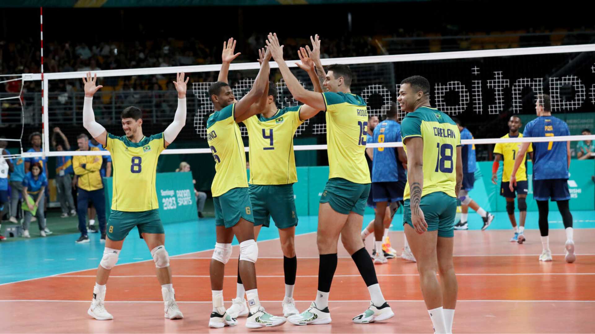 Brazil defeats Colombia and goes for gold against Argentina in male's volleyball