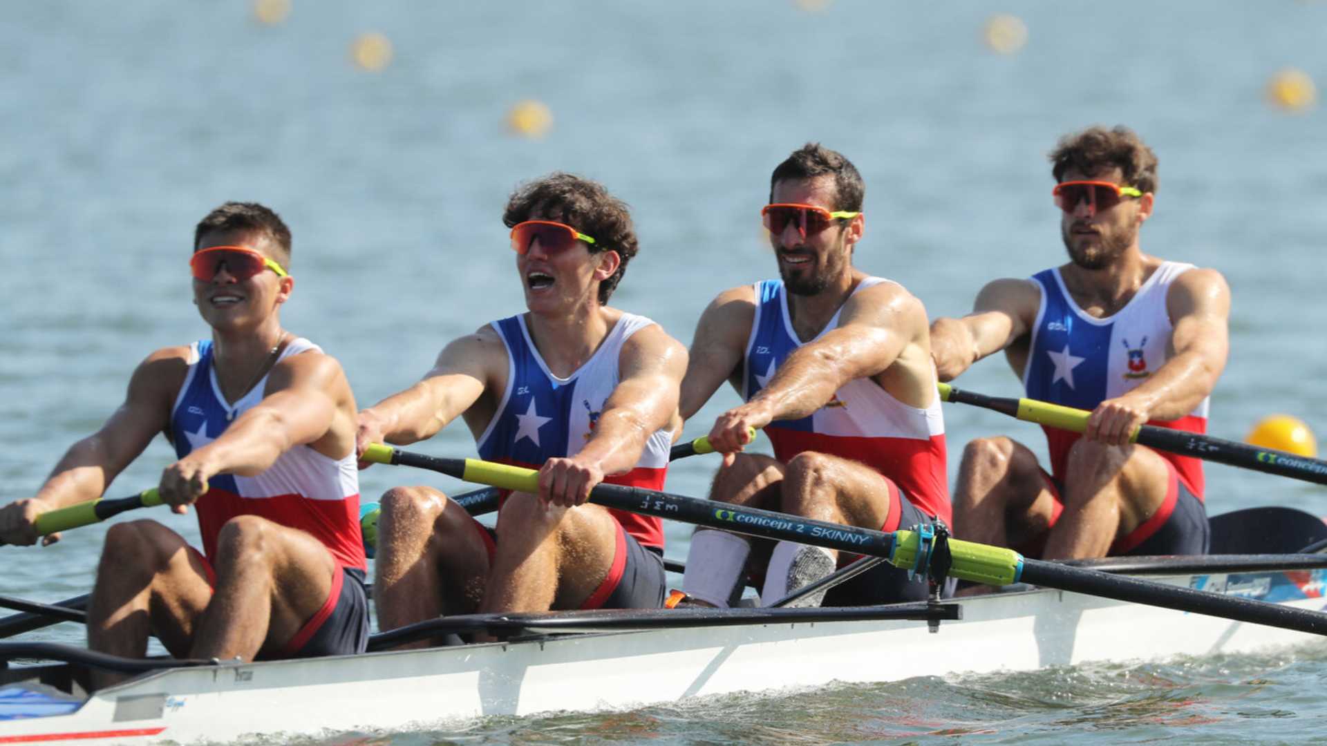 Historic: Chilean quartet, two-time pan American rowing champion with gold