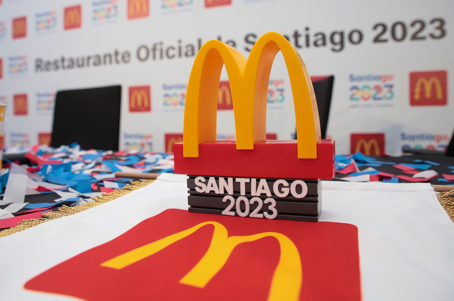 McDonald's se sumó como sponsor de los Juegos. (Foto: Santiago 2023).