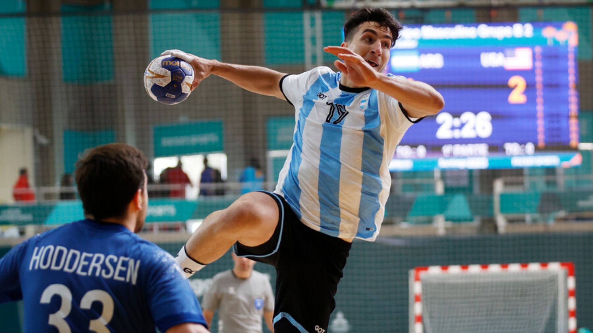 Balonmano masculino: Argentina inició con éxito la defensa de su título