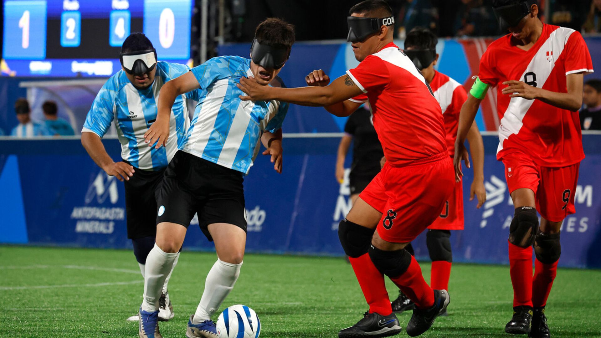 Blind Football: Peru, Chile's next opponent, loses to Argentina