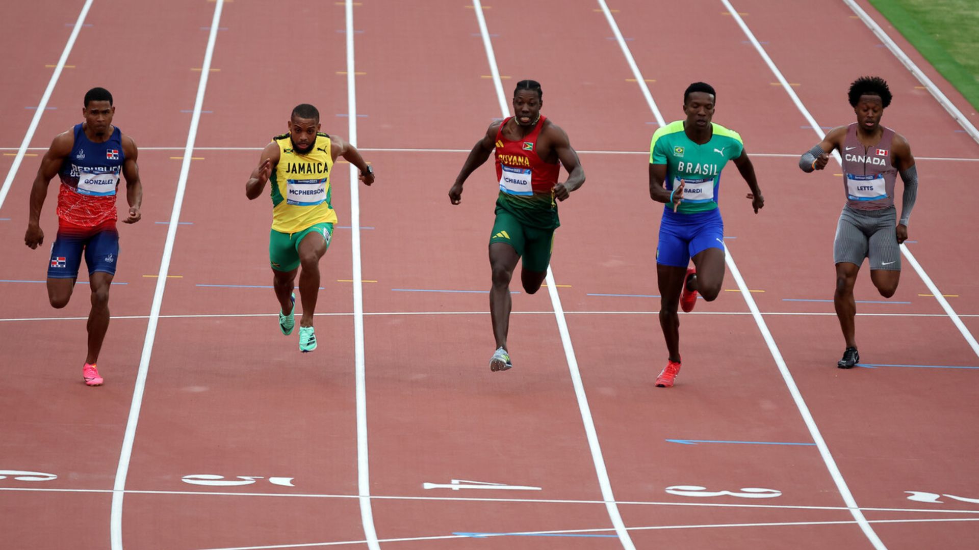 Brasil registers two finalists in the male's 100 meters