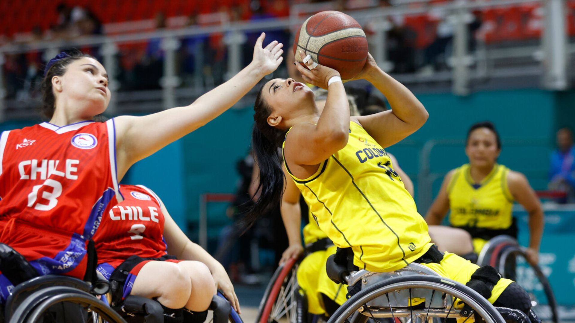 Colombia Defeats Chile in Wheelchair Basketball