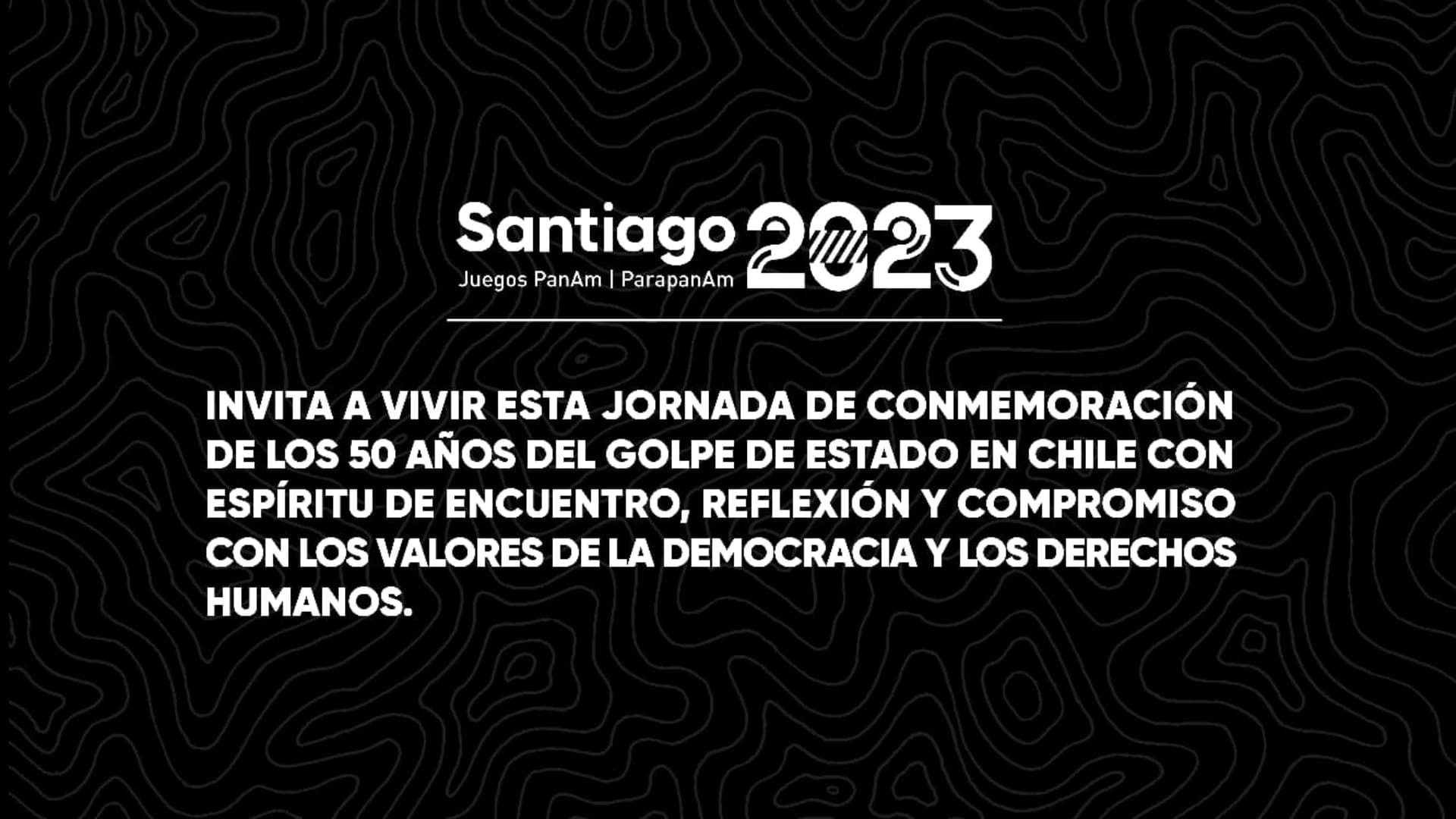 Mensaje de Santiago 2023 sobre este 11 de septiembre. (Foto: Santiago 2023).