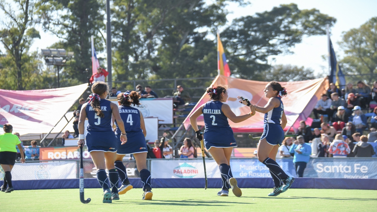 Chilean Female Hockey Team competed in the Southamerican Youth Games of Rosario 2022