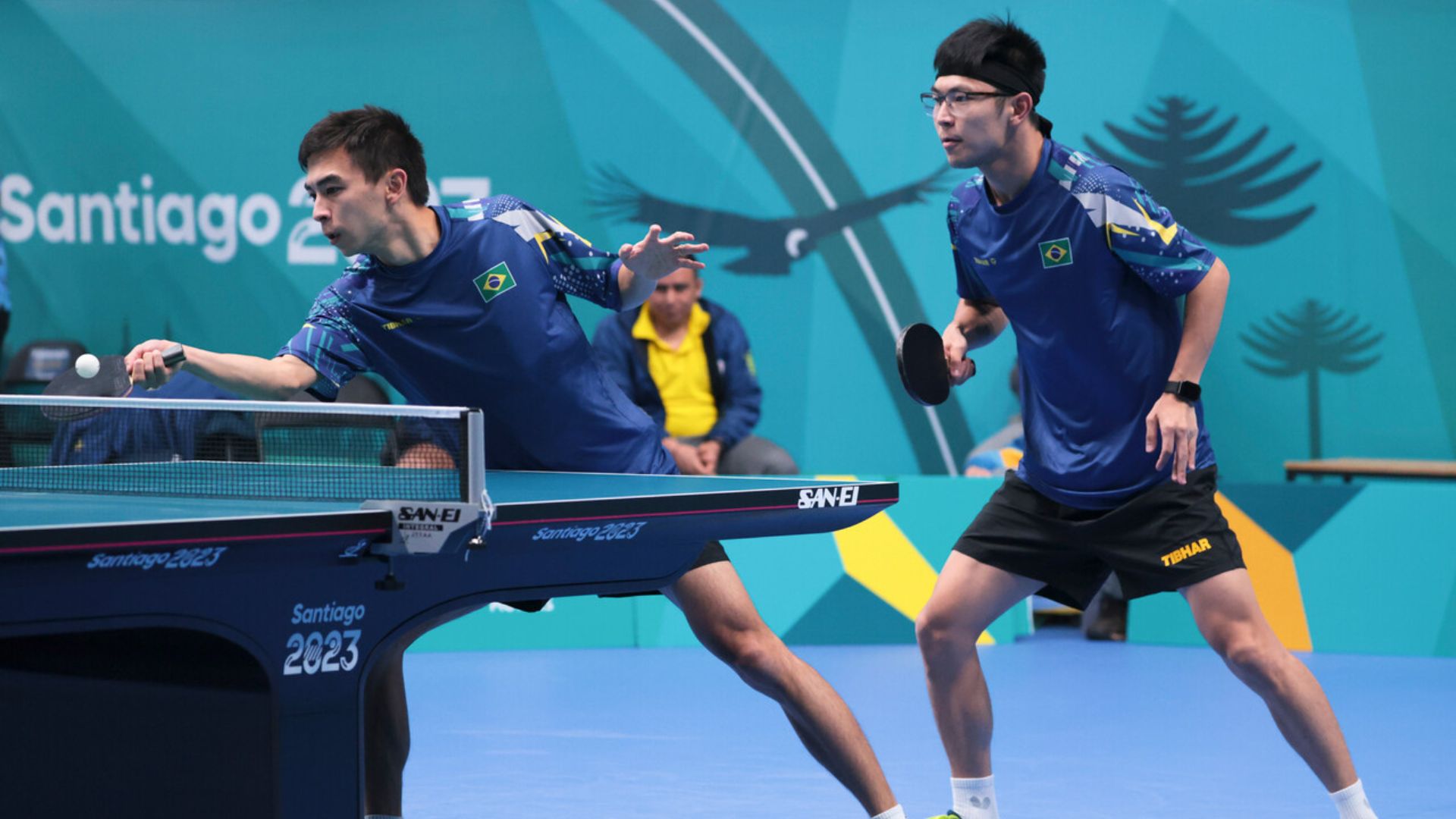 Brazil and the United States dominate in the table tennis team event