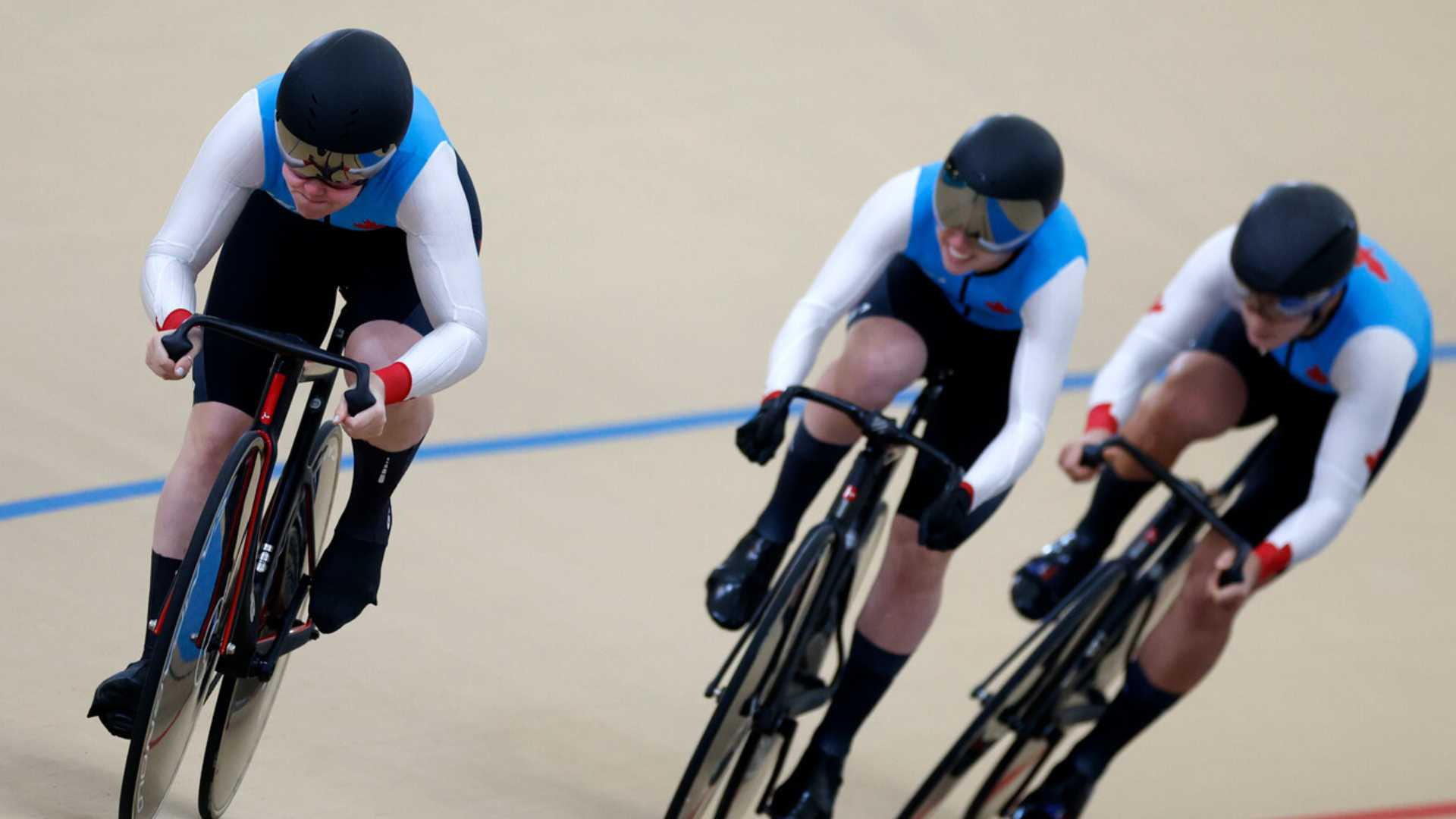 Canada takes gold in female’s team pursuit in cycling